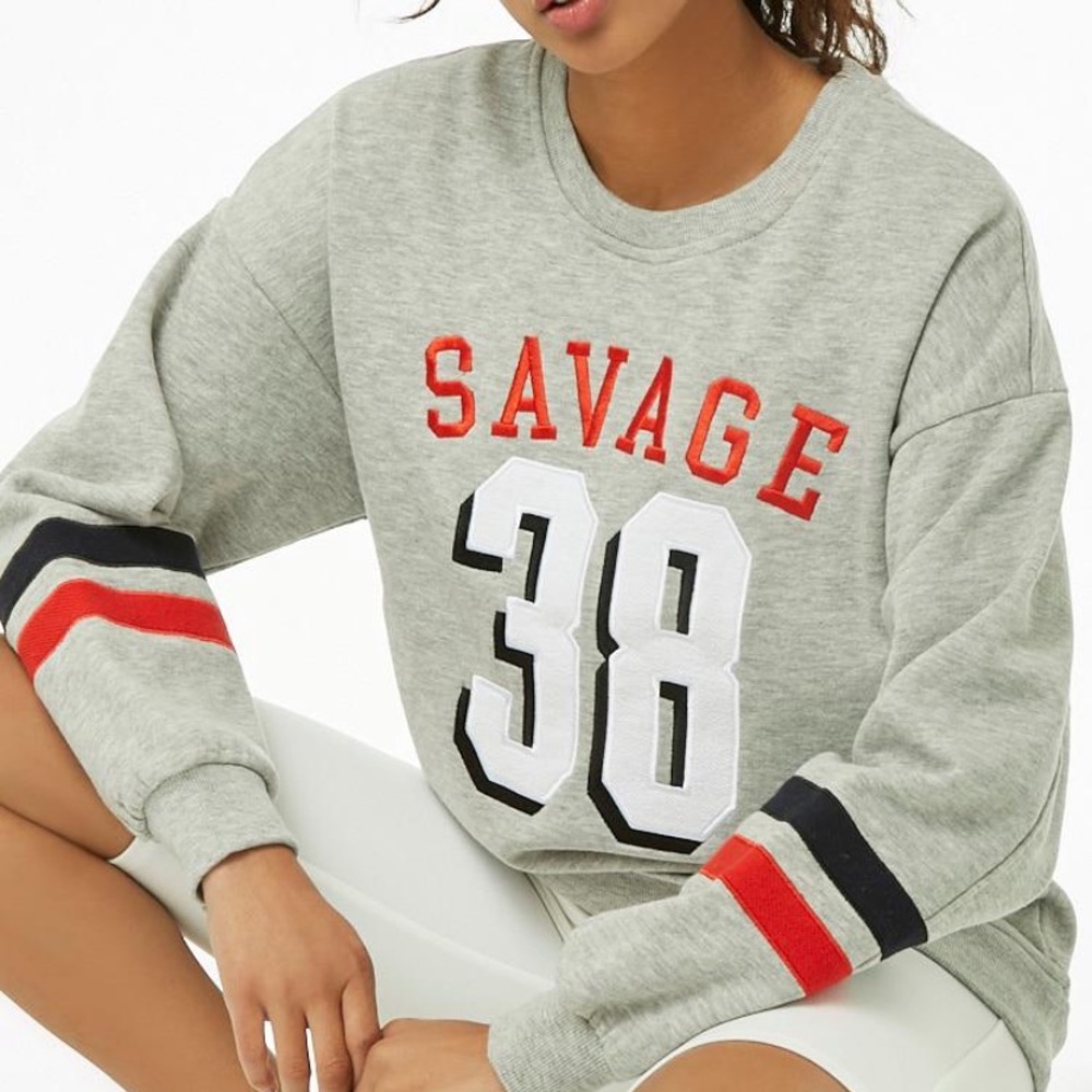 H&M Savage Gray Sweatshirt Size: Small